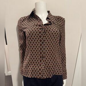 Nili Lotan Geometric Silk Top - NEW!